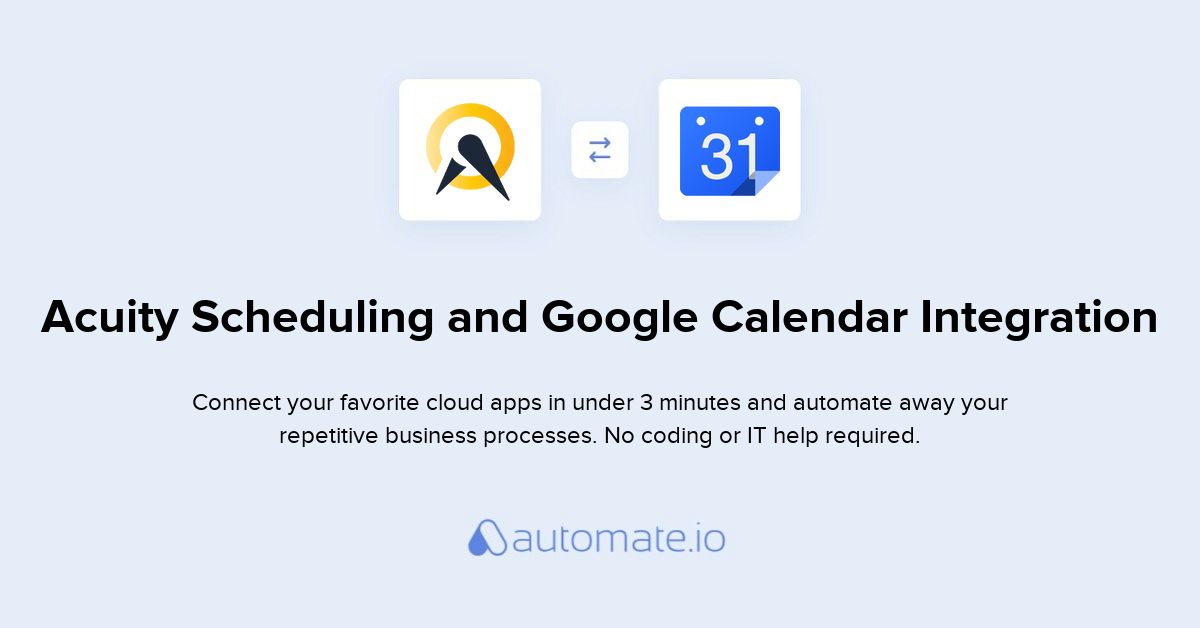 How to Connect Acuity Scheduling and Google Calendar (integration