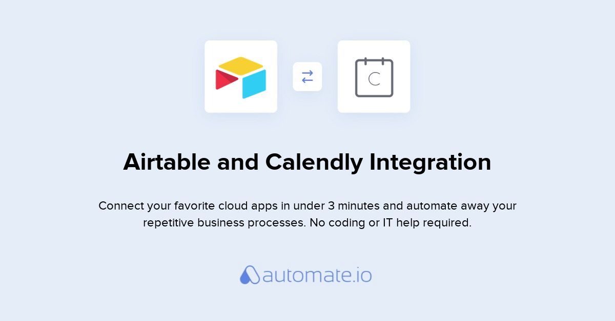 How to Connect Airtable and Calendly (integration) Automate.io