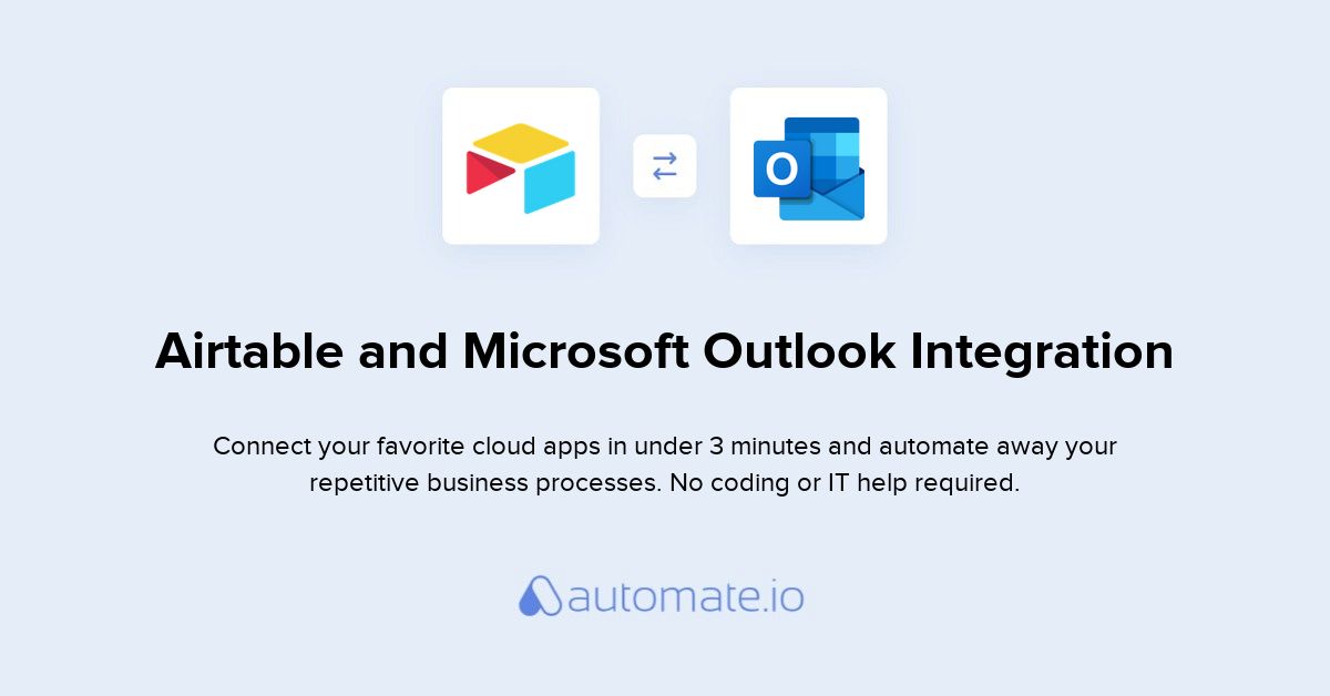 How to Connect Airtable and Microsoft Outlook (integration ...