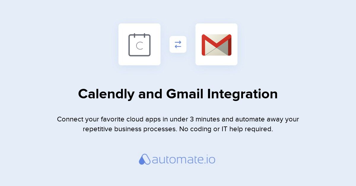 How to Connect Calendly and Gmail (integration) Automate.io