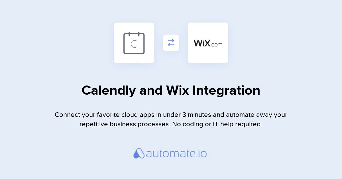How to Connect Calendly and Wix (integration) Automate.io