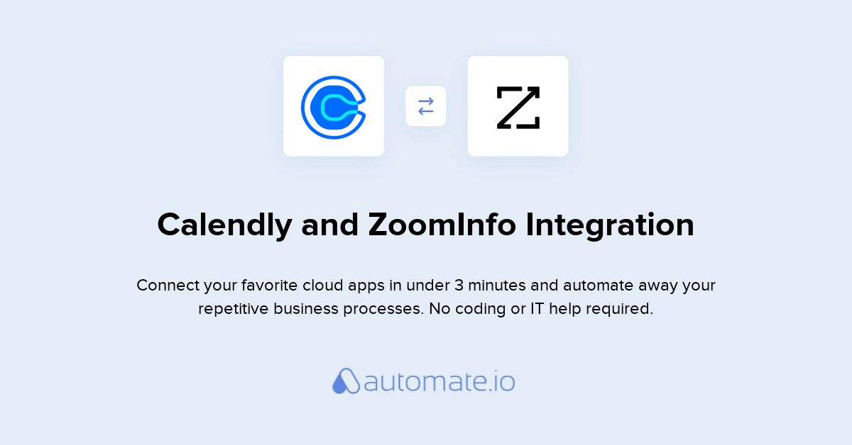 How To Connect Calendly And ZoomInfo integration Automate io
