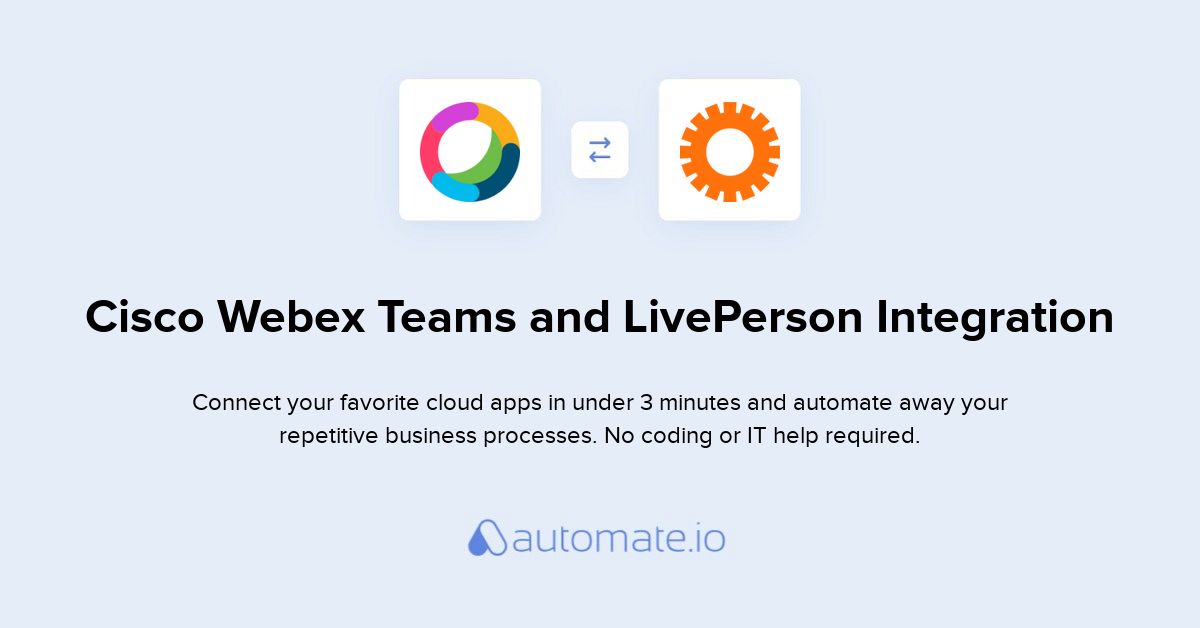 How To Connect Cisco Webex Teams And Liveperson Integration