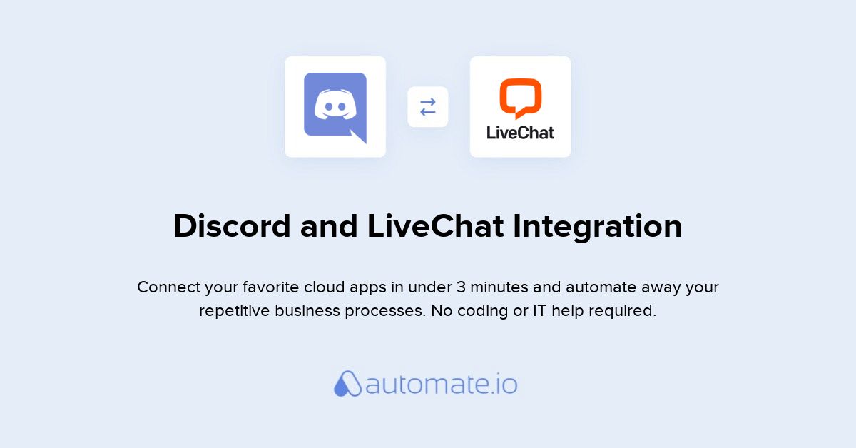 How To Connect Discord And Livechat Integration Automate Io