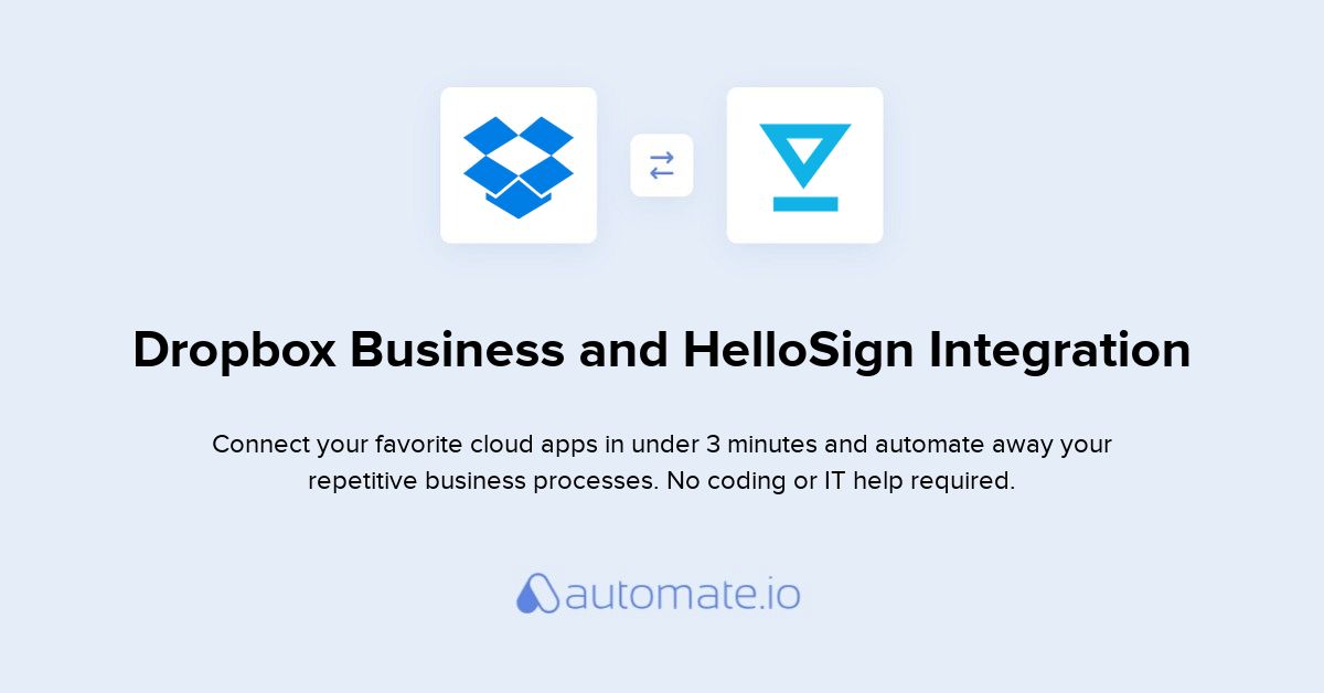 is hellosign included with dropbox for business