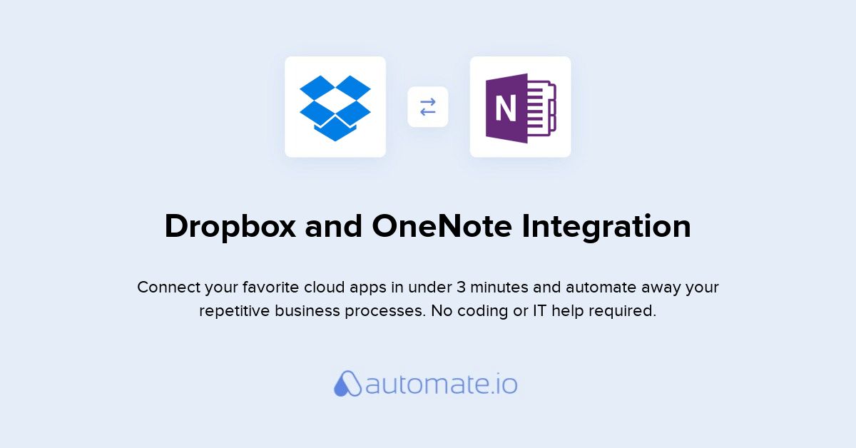 how to use onenote from dropbox