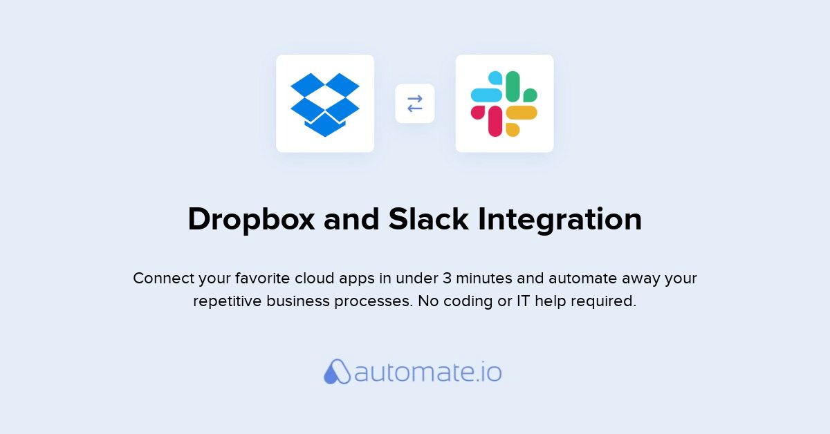 how to dropbox a file into slack