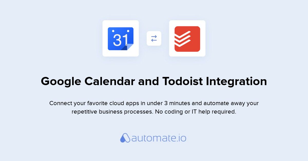 link todoist to google calendar