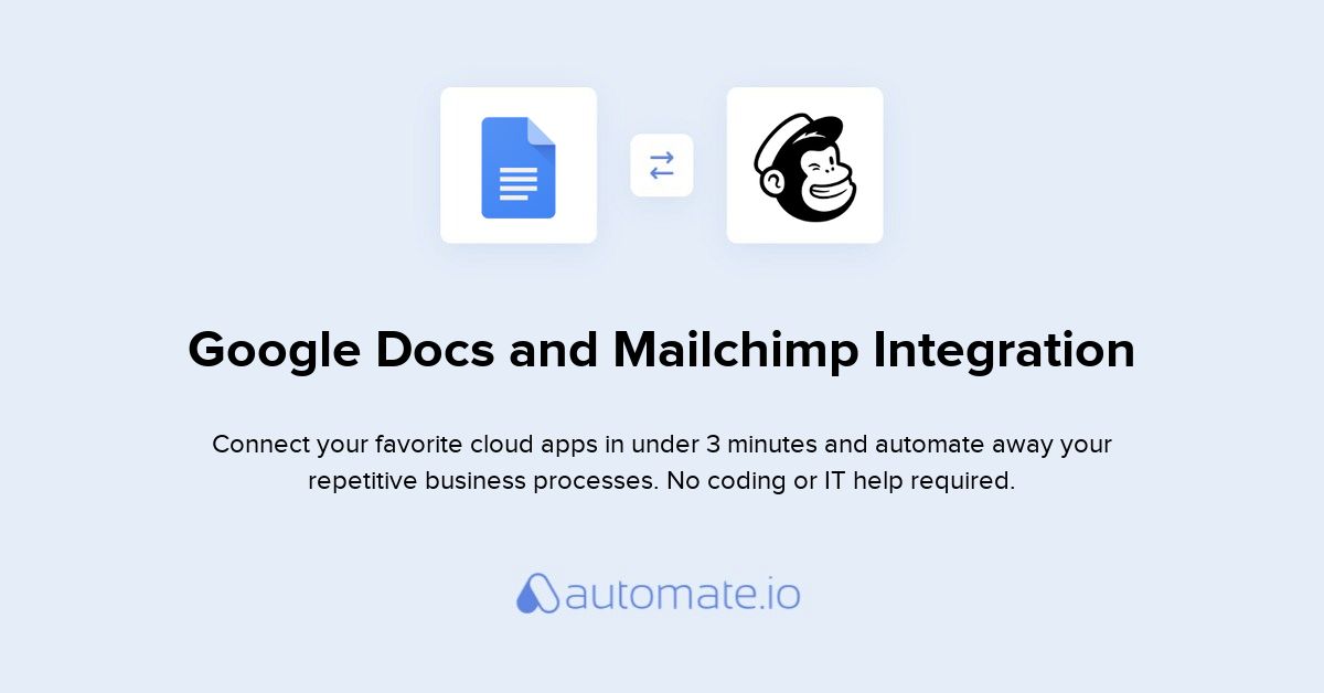 how to use google docs newsletter in mailchimp