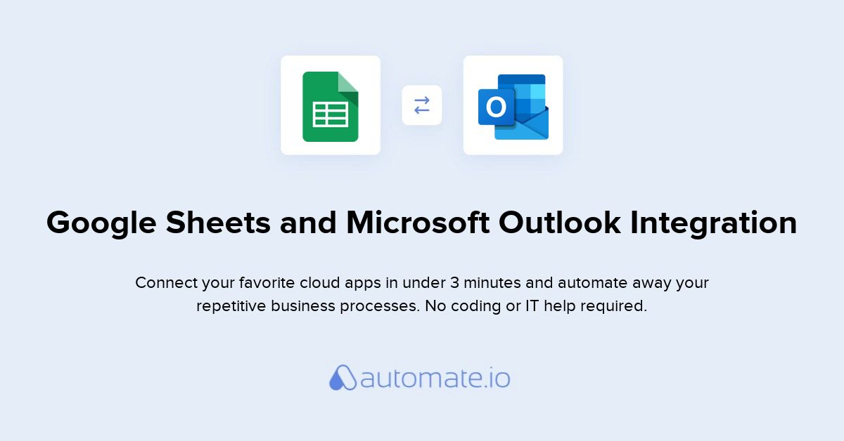 How to Connect Google Sheets and Microsoft Outlook (integration