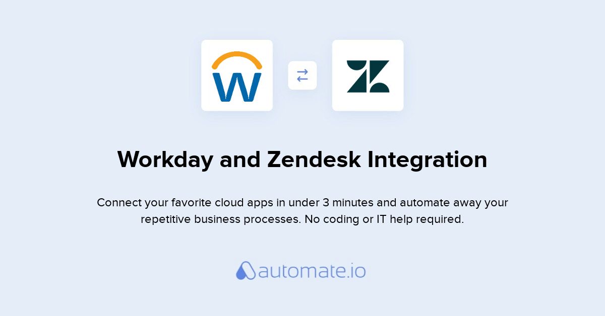 How to Connect Workday and Zendesk (integration) - Automate.io